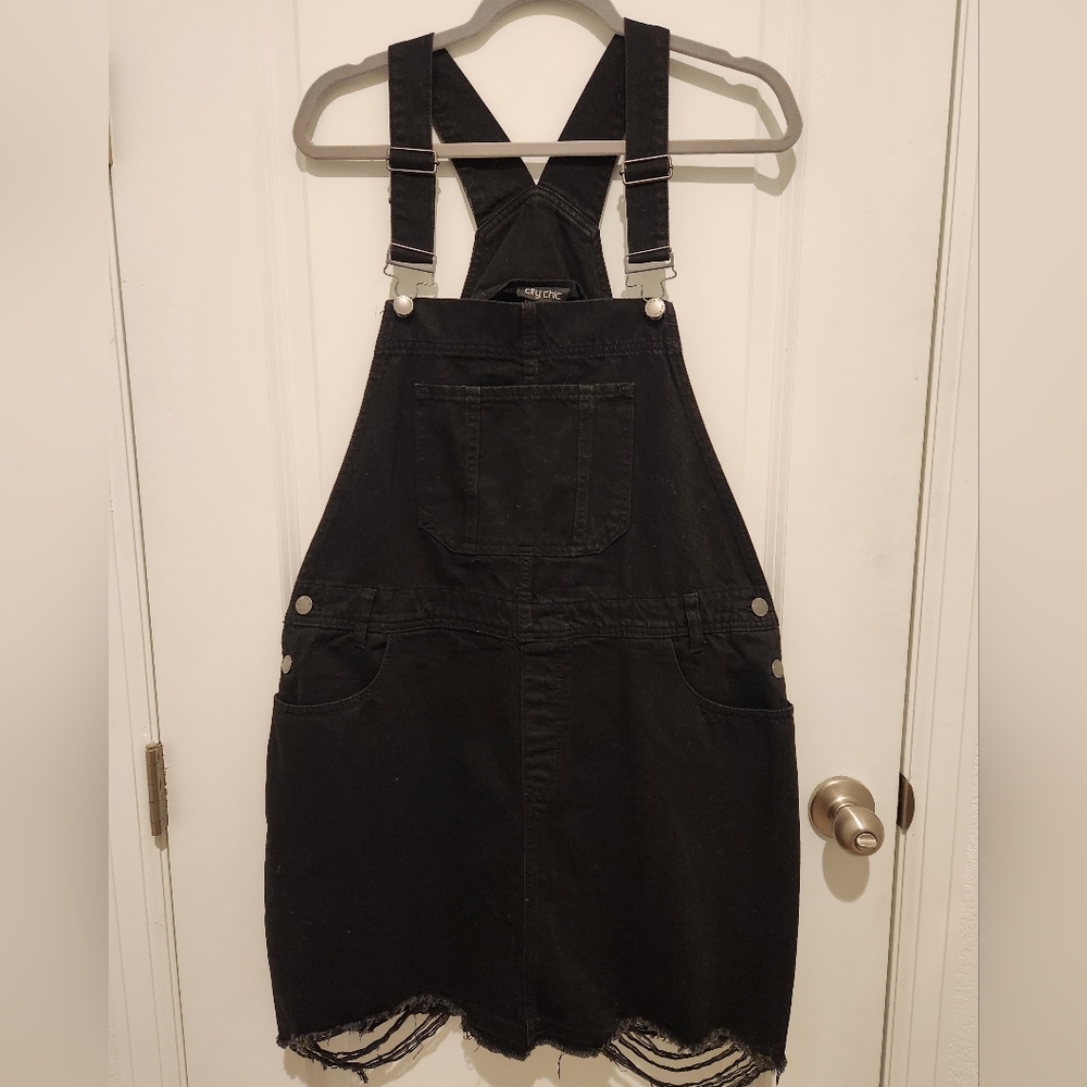City Chic Overall Dress